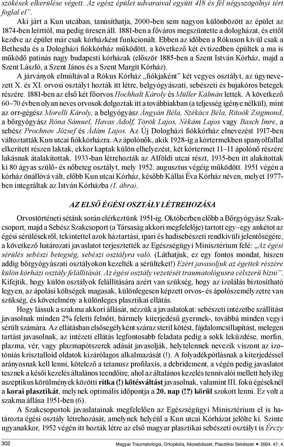 1881-ben a főváros megszüntette a dologházat, és ettől kezdve az épület már csak kórházként funkcionált.