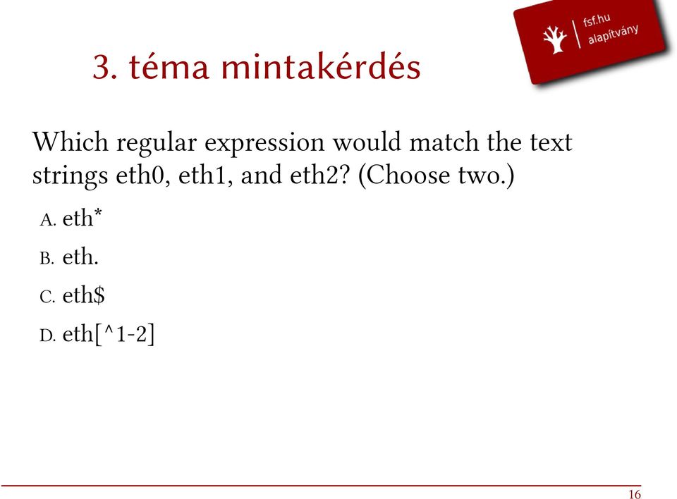 strings eth0, eth1, and eth2?