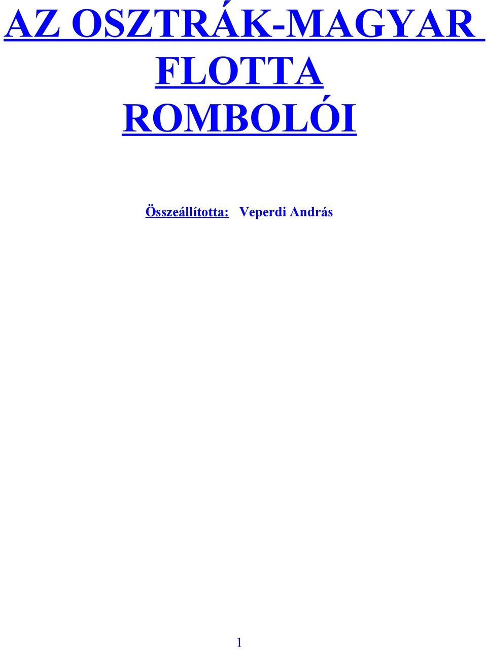 FLOTTA ROMBOLÓI