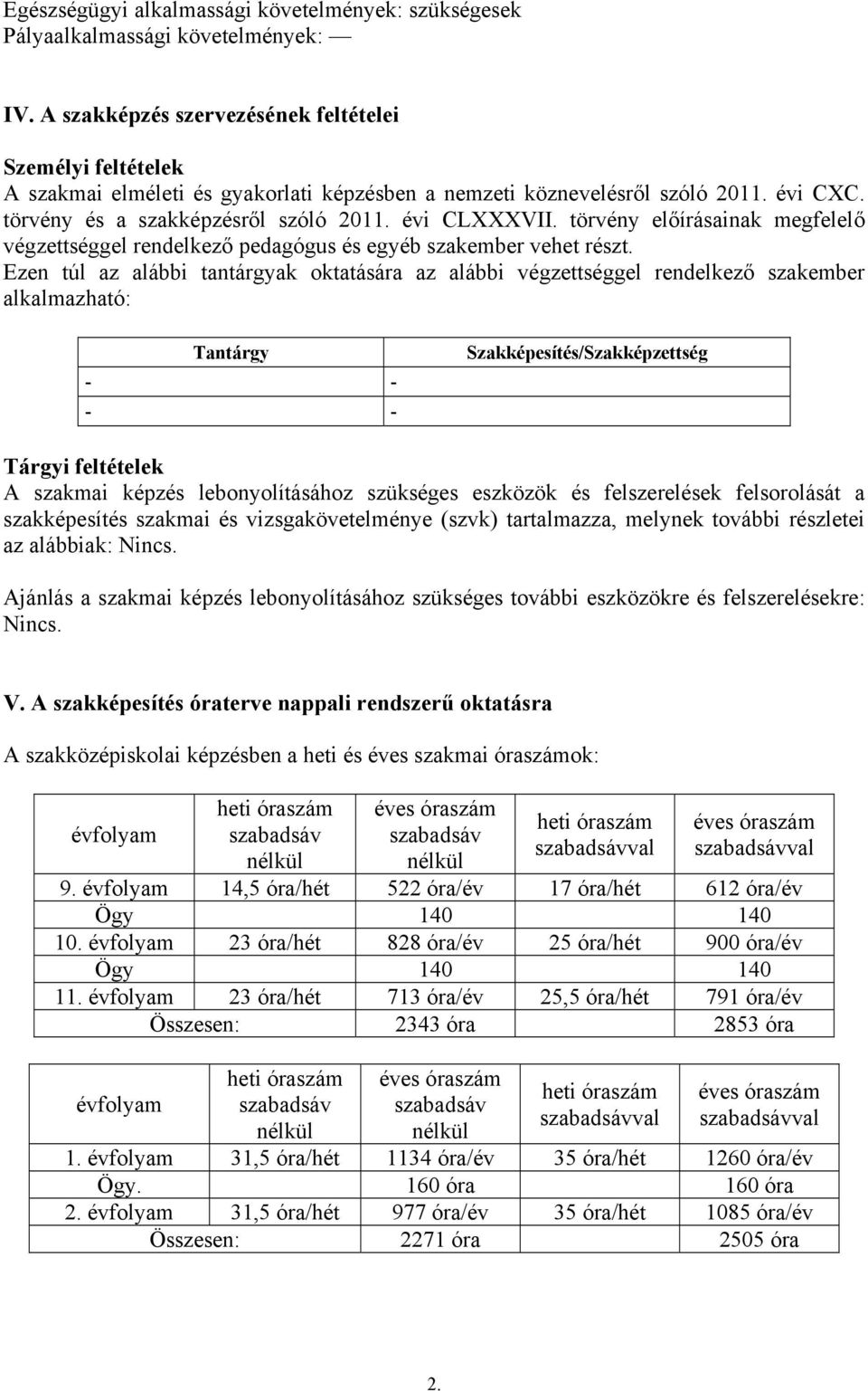 törvény előírásainak megfelelő végzettséggel rendelkező pedagógus és egyéb szakember vehet részt.