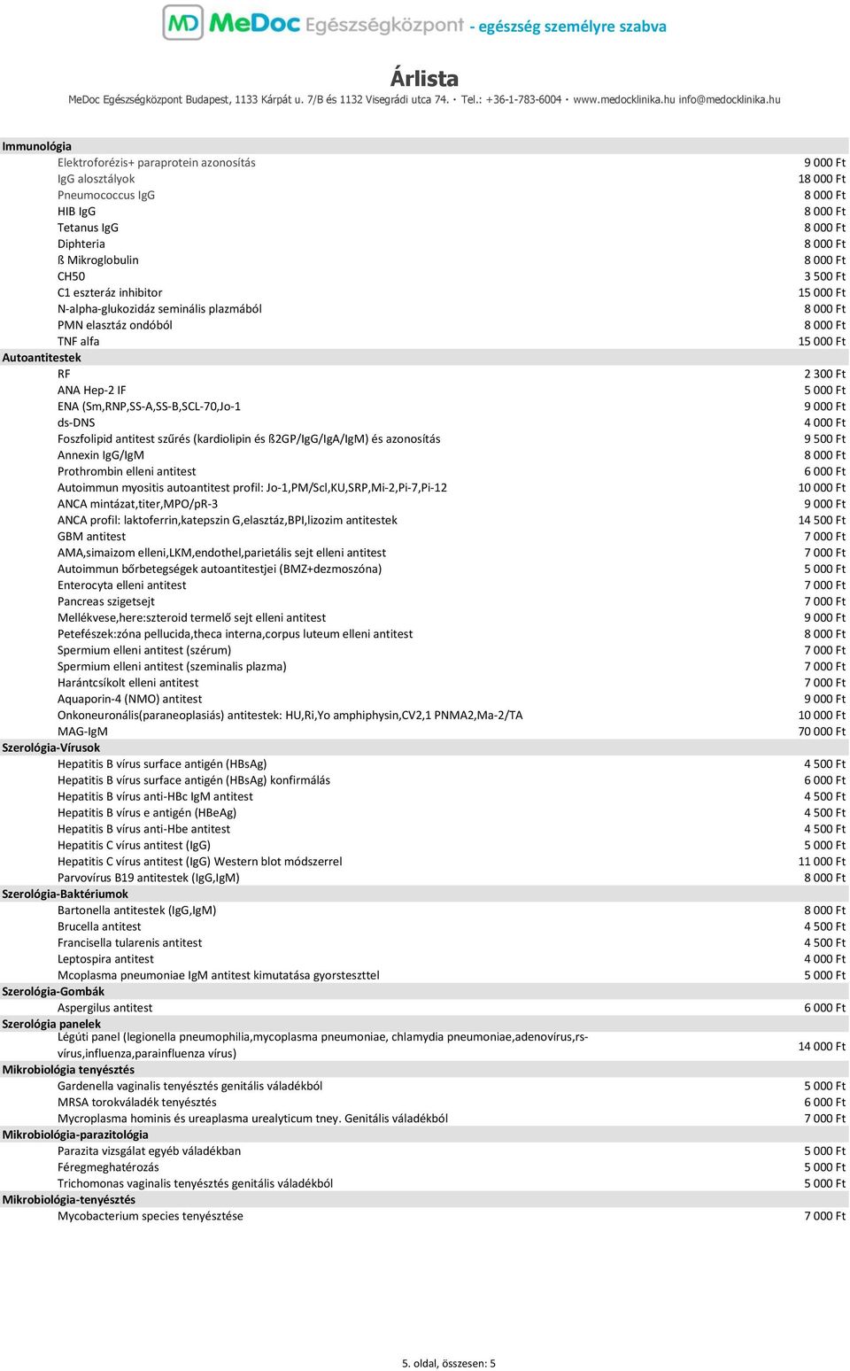 Prothrombin elleni antitest Autoimmun myositis autoantitest profil: Jo-1,PM/Scl,KU,SRP,Mi-2,Pi-7,Pi-12 ANCA mintázat,titer,mpo/pr-3 ANCA profil: laktoferrin,katepszin G,elasztáz,BPI,lizozim