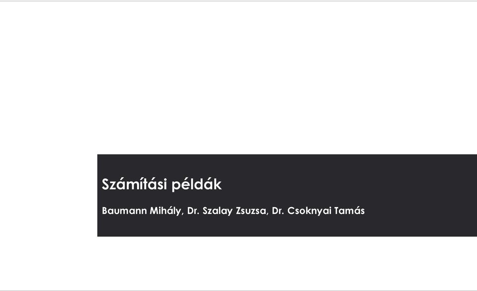 Dr. Szalay