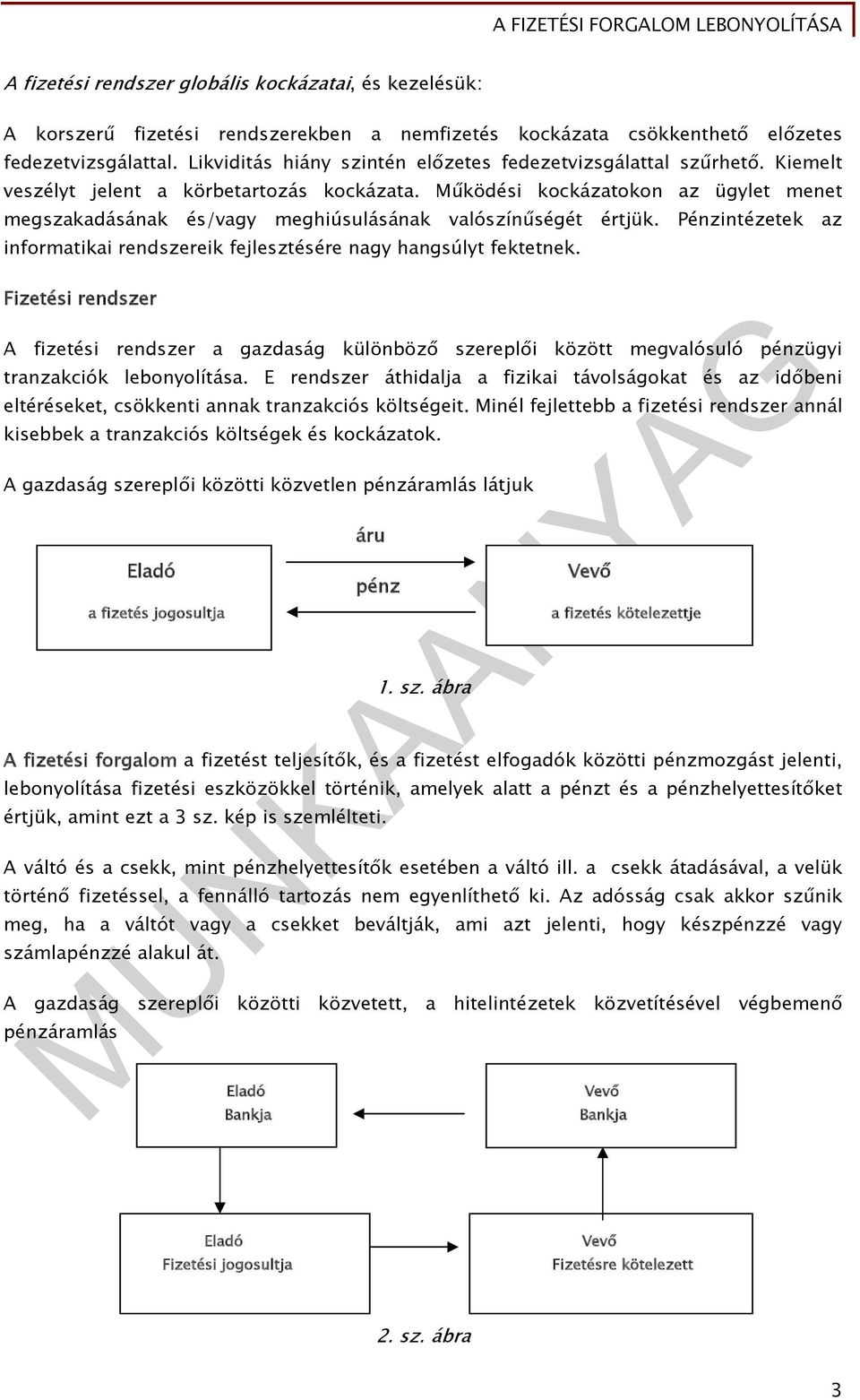 Működési kockázatokon az ügylet menet megszakadásának és/vagy meghiúsulásának valószínűségét értjük. Pénzintézetek az informatikai rendszereik fejlesztésére nagy hangsúlyt fektetnek.