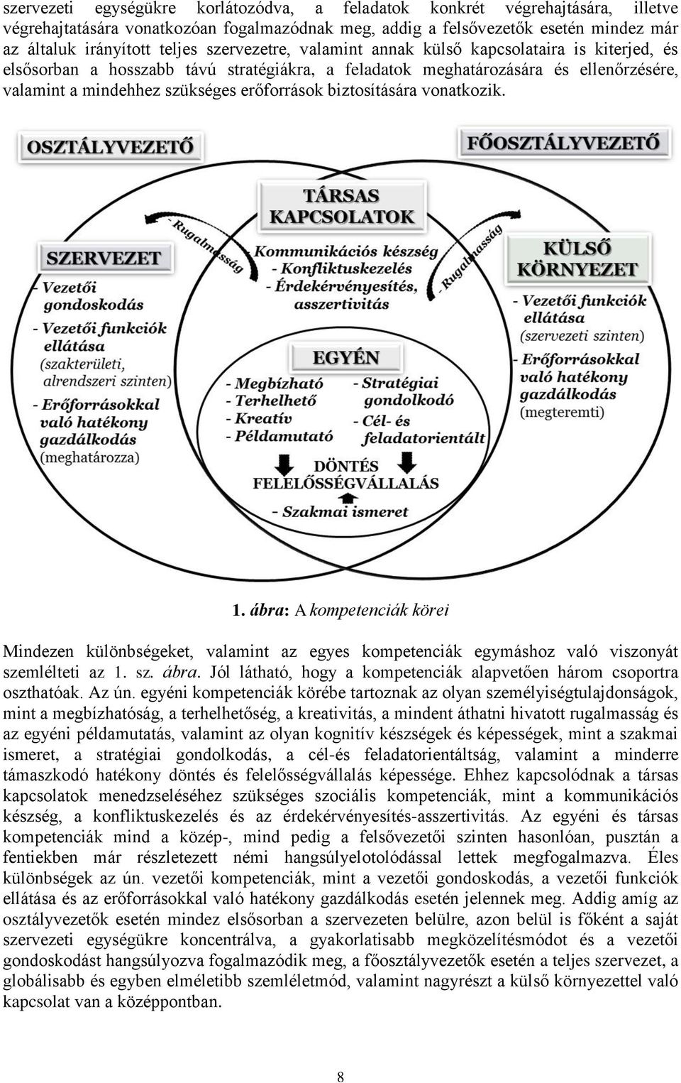 biztosítására vonatkozik. 1. ábra: A kompetenciák körei Mindezen különbségeket, valamint az egyes kompetenciák egymáshoz való viszonyát szemlélteti az 1. sz. ábra. Jól látható, hogy a kompetenciák alapvetően három csoportra oszthatóak.