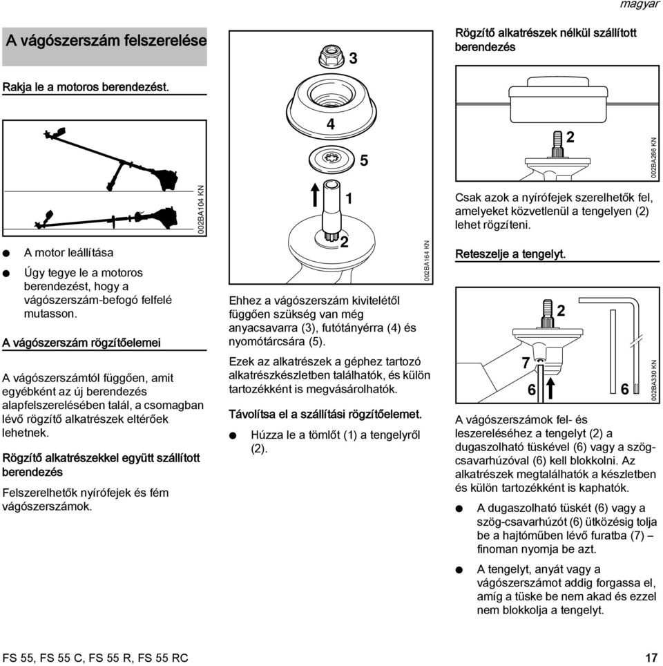 STIHL FS 55. Használati utasítás - PDF Ingyenes letöltés