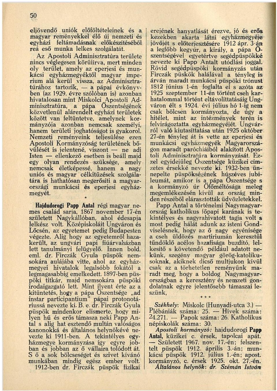tartozik, a pápai évkönyvben (az 1929.