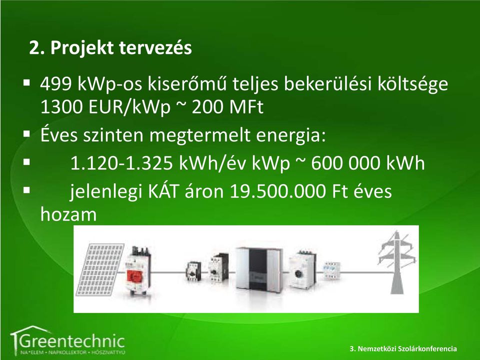 szinten megtermelt energia: 1.120-1.