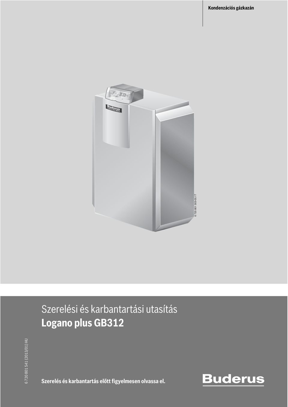 Logano plus GB312 6 720 801 541 (2013/01) HU