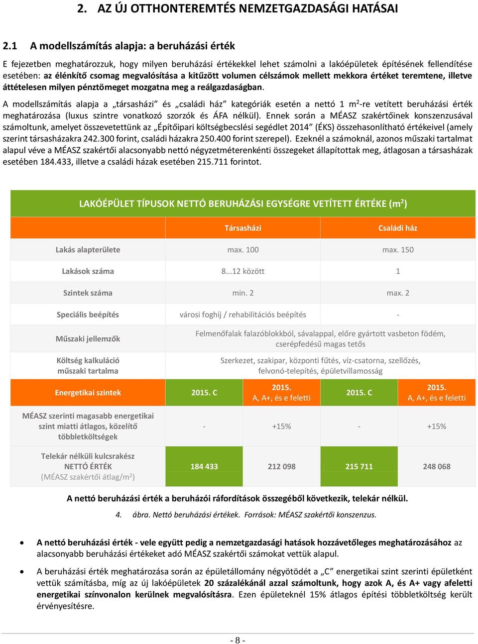 megvalósítása a kitűzött volumen célszámok mellett mekkora értéket teremtene, illetve áttételesen milyen pénztömeget mozgatna meg a reálgazdaságban.