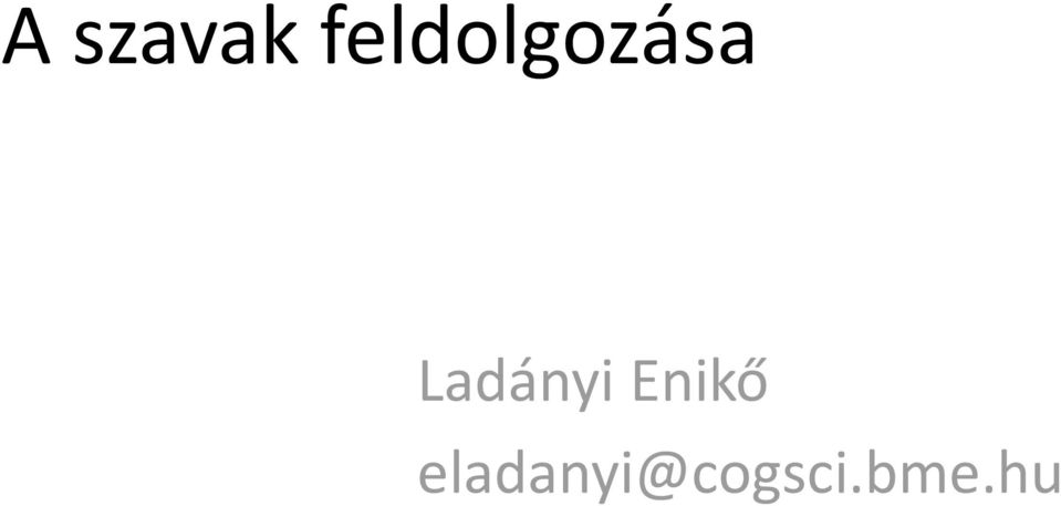 Ladányi Enikő