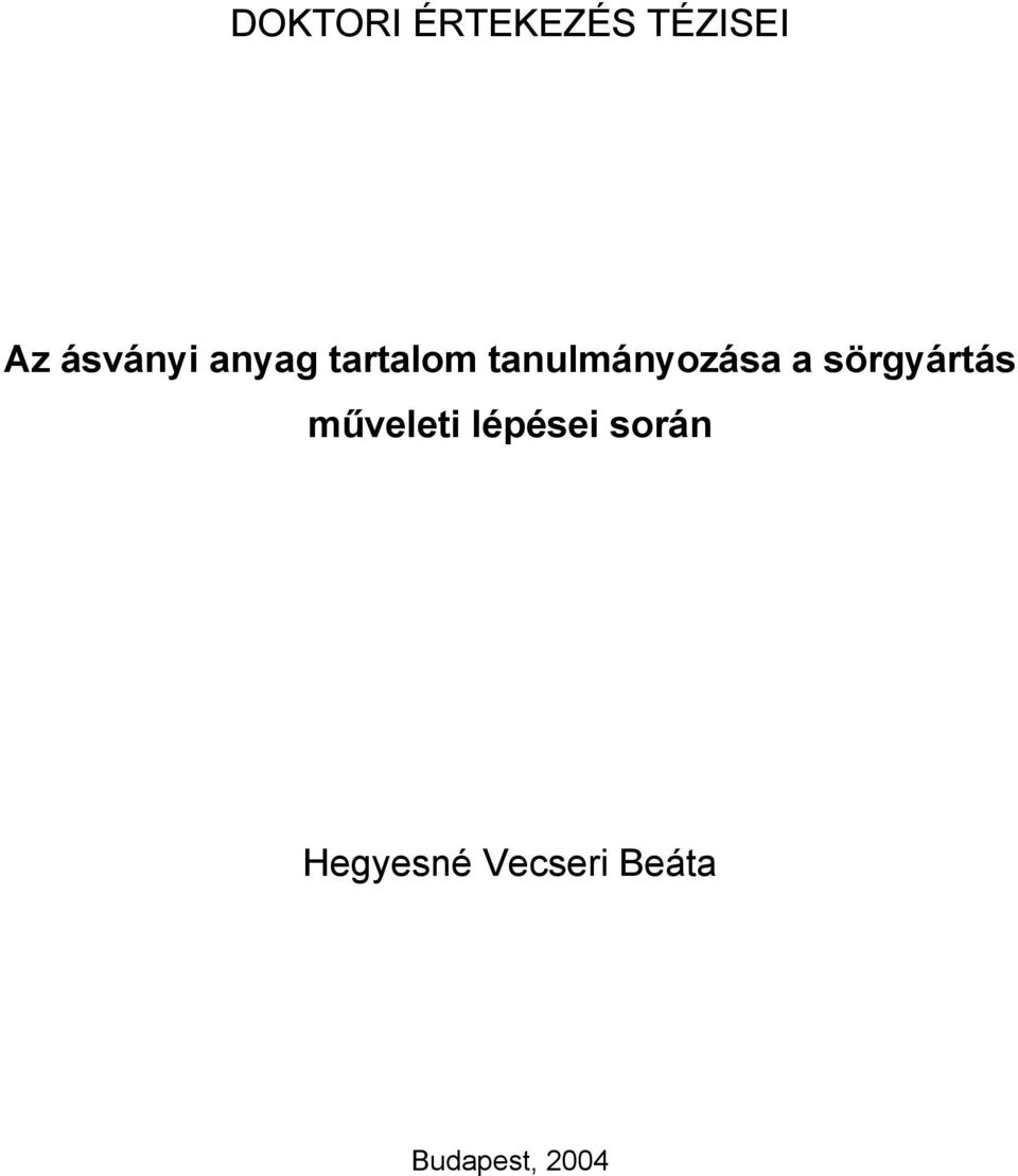 tanulmányozása a sörgyártás