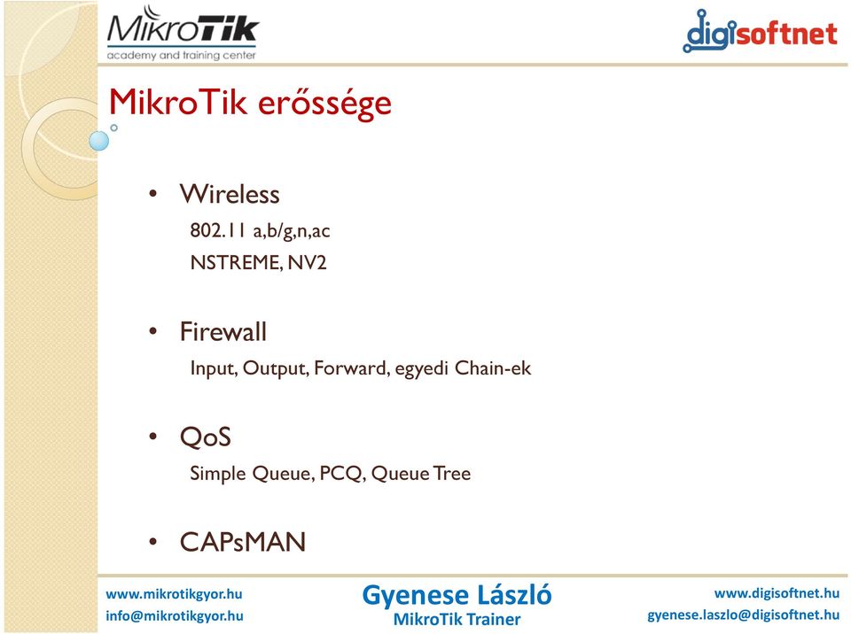MikroTik megoldások és a RouterOS felhasználóbarát kezelőfelülete - PDF  Free Download