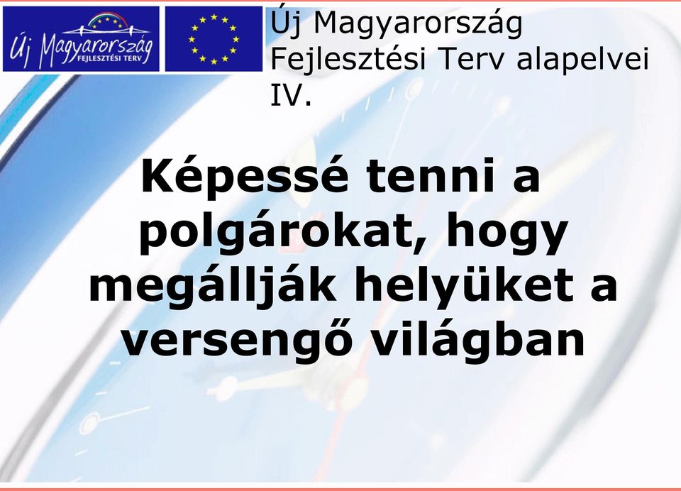 Képessé tenni a polgárokat,