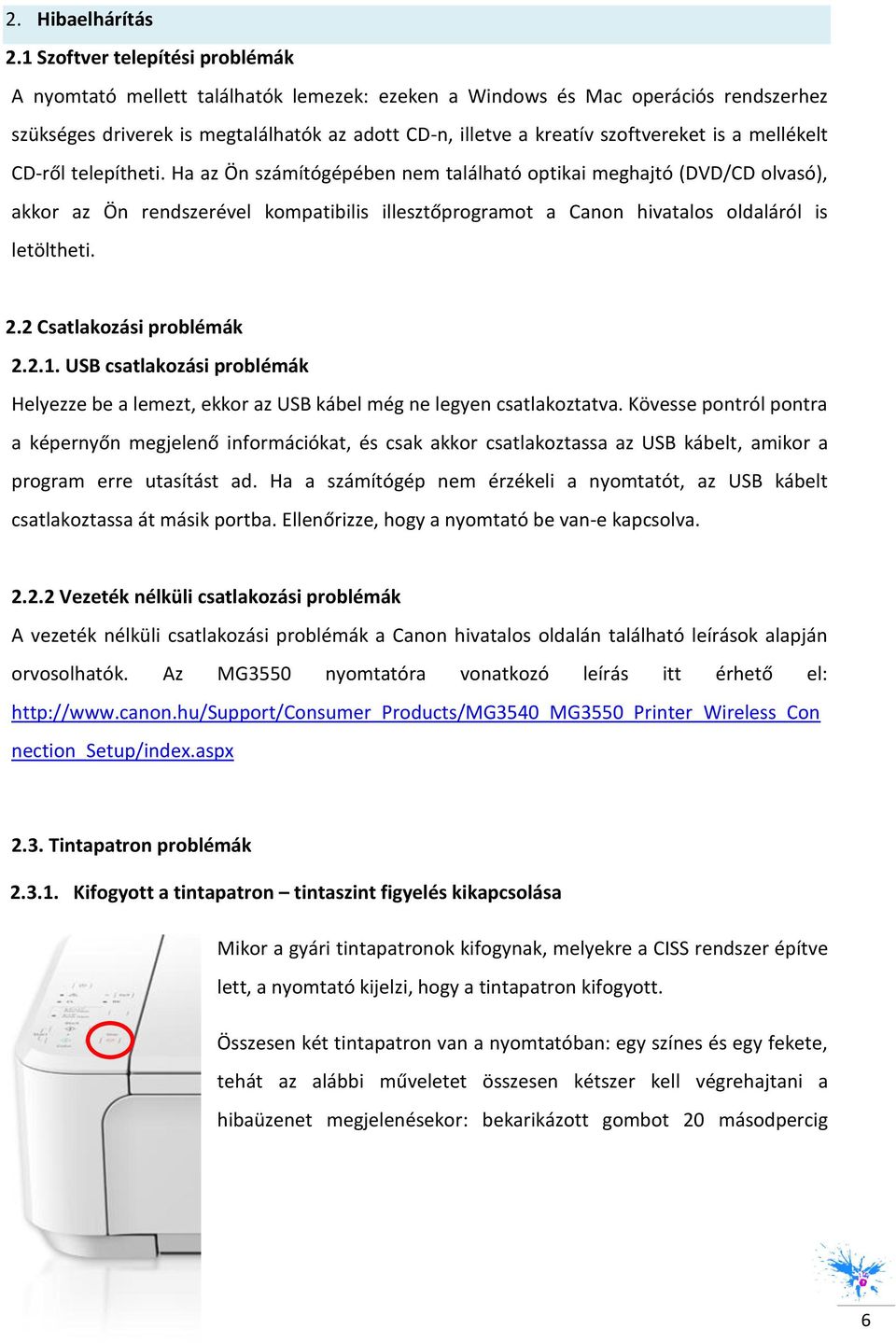 Canon MG3550 CISS rendszerrel - PDF Free Download