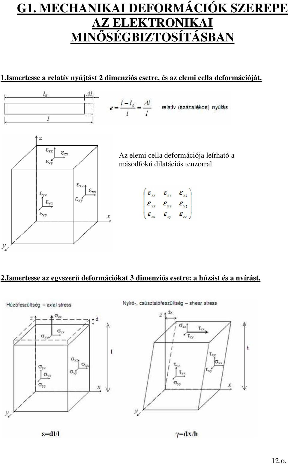 deformációját.