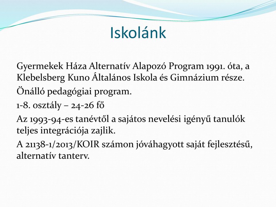 Önálló pedagógiai program. 1-8.