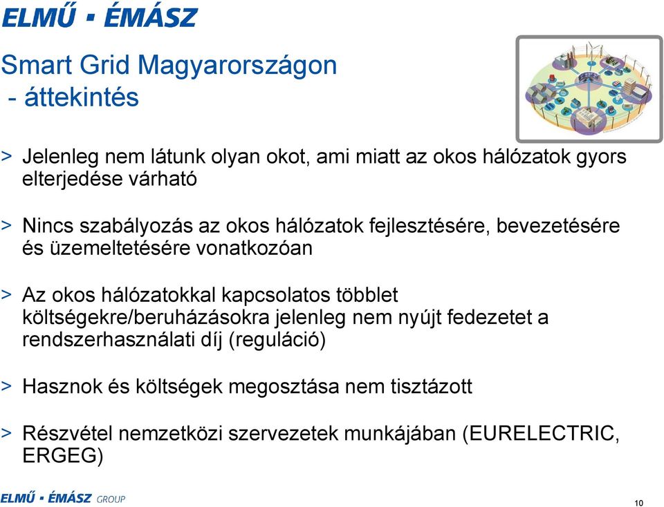 hálózatokkal kapcsolatos többlet költségekre/beruházásokra jelenleg nem nyújt fedezetet a rendszerhasználati díj