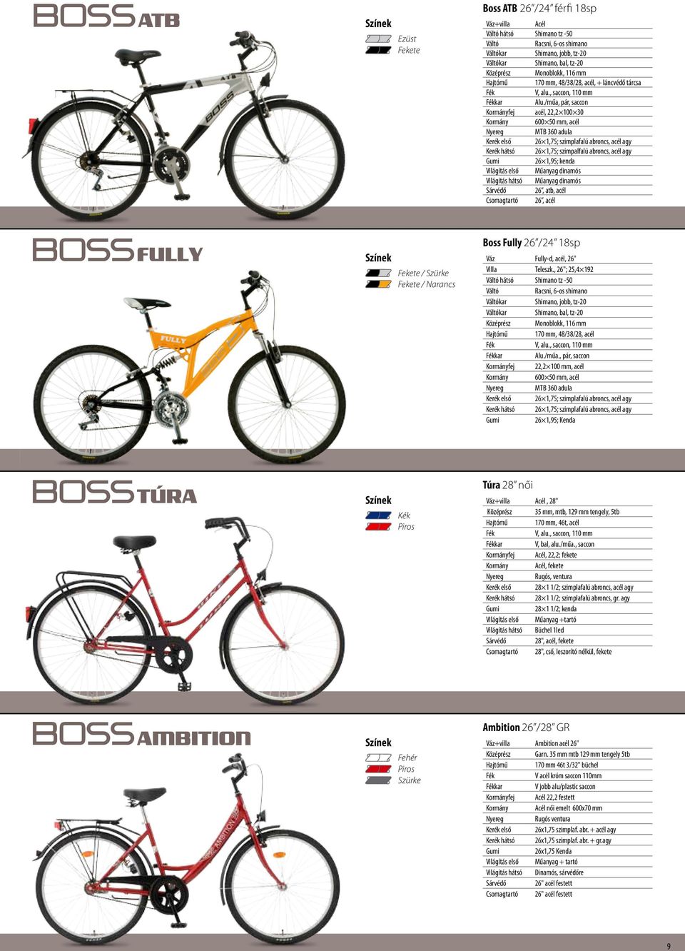 /műa, pár, saccon fej acél, 22,2 100 30 600 50 mm, acél mtb 360 adula 26 1,75; szimplafalú abroncs, acél agy 26 1,75; szimpalfalú abroncs, acél agy 26 1,95; kenda Világítás első Műanyag dinamós