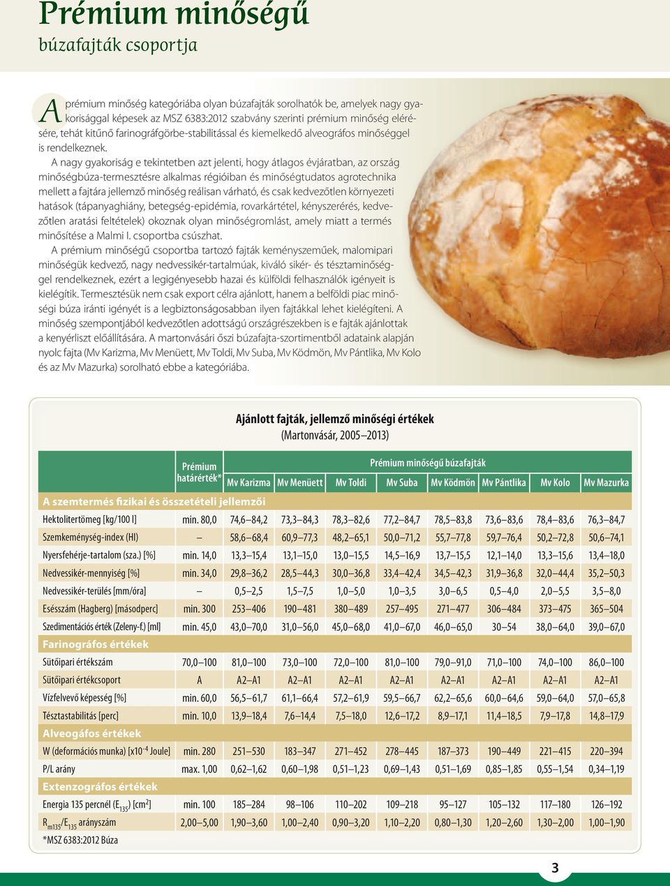 A nagy gyakoriság e tekintetben azt jelenti, hogy átlagos évjáratban, az ország minőségbúza-termesztésre alkalmas régióiban és minőségtudatos agrotechnika mellett a fajtára jellemző minőség reálisan