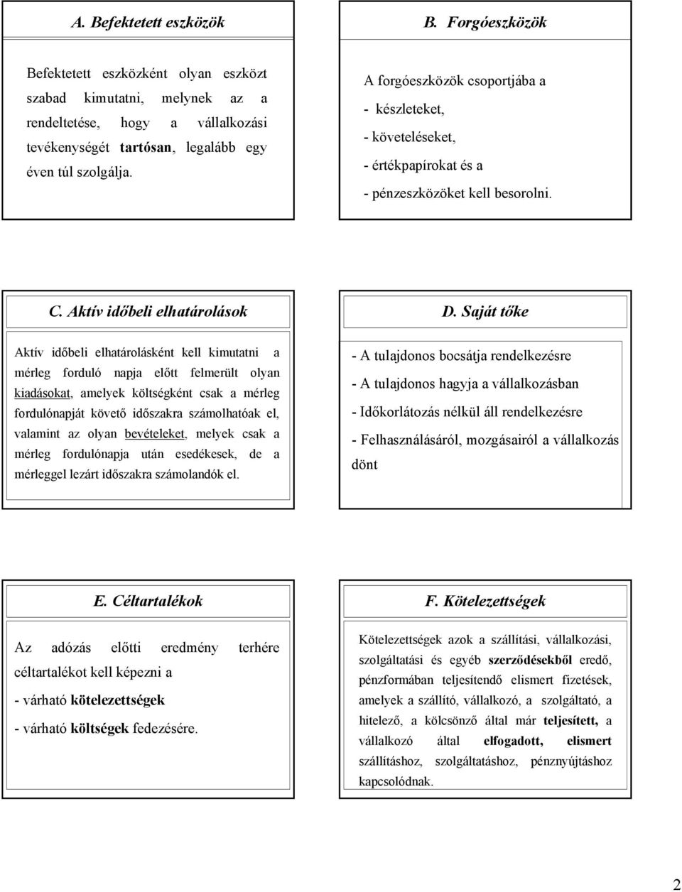 Aktív időbeli Aktív időbeli elhatárolásként kell kimutatni a mérleg forduló napja előtt felmerült olyan kiadásokat, amelyek költségként csak a mérleg fordulónapját követő időszakra számolhatóak el,