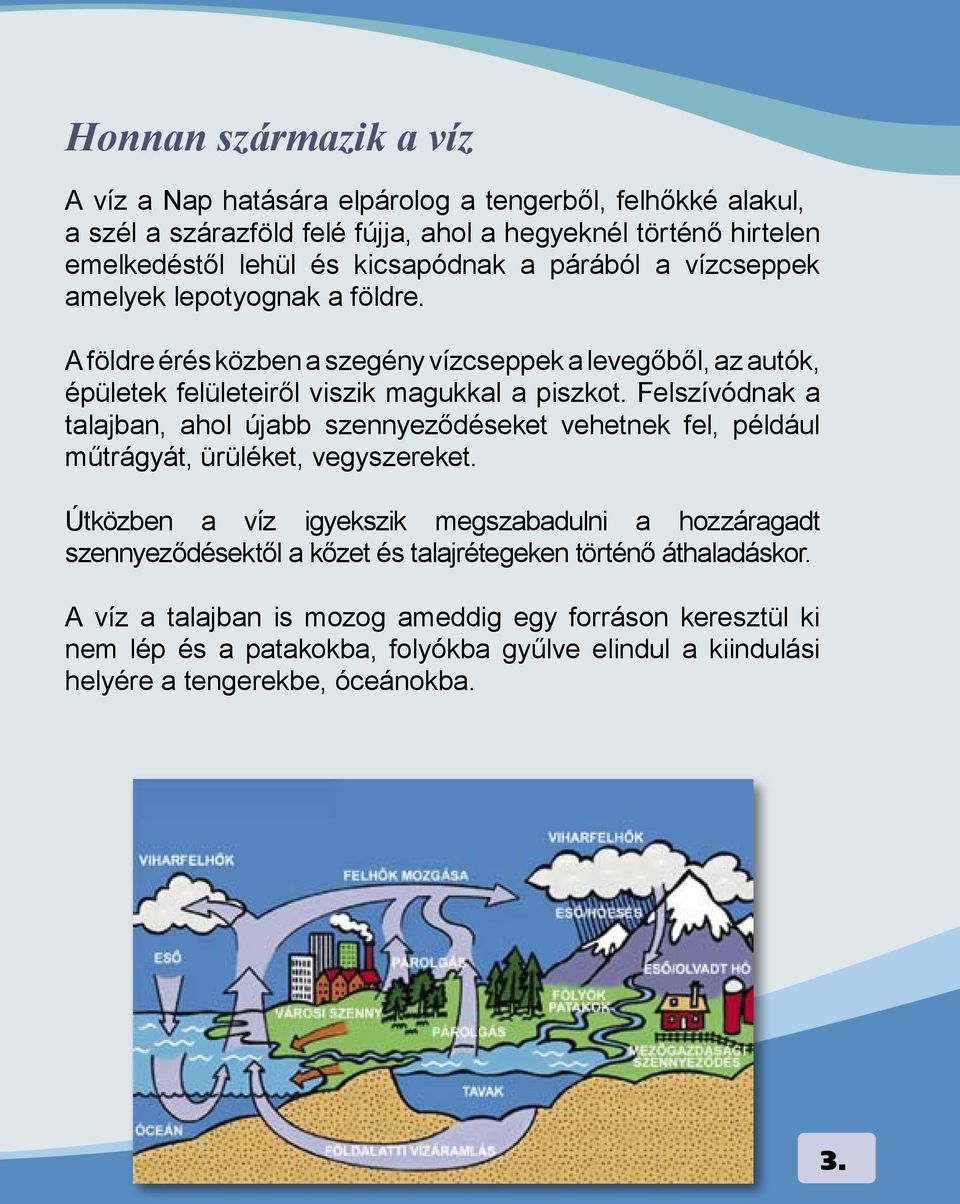 Felszívódnak a talajban, ahol újabb szennyeződéseket vehetnek fel, például műtrágyát, rléket, vegyszereket.