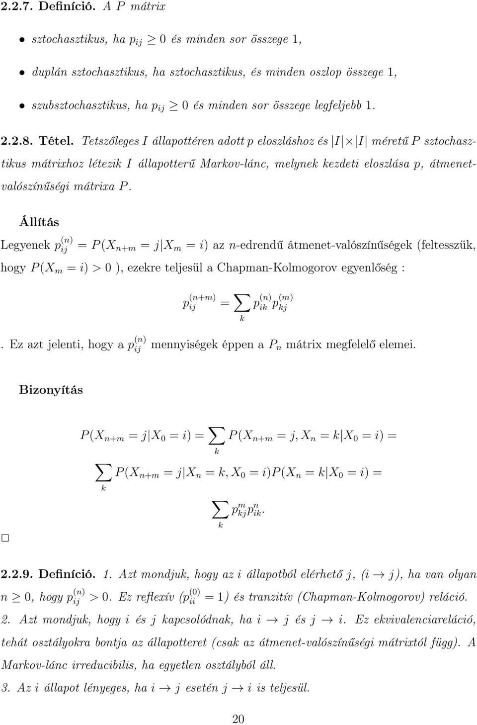 Sztochasztikus mátrixok és Markov-láncok - PDF Free Download