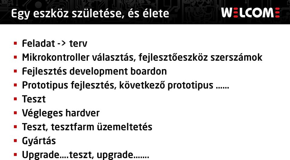 boardon Prototipus fejlesztés, következő prototipus Teszt