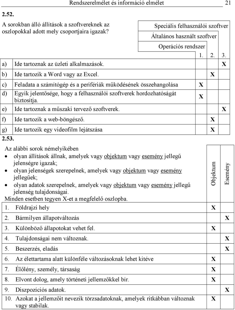 c) Feladata a számítógép és a perifériák mőködésének összehangolása d) Egyik jelentısége, hogy a felhasználói szoftverek hordozhatóságát biztosítja. e) de tartoznak a mőszaki tervezı szoftverek.