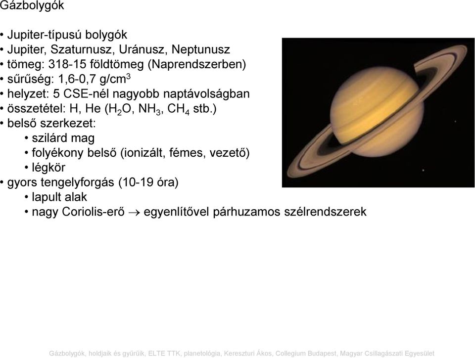 (H 2 O, NH 3, CH 4 stb.