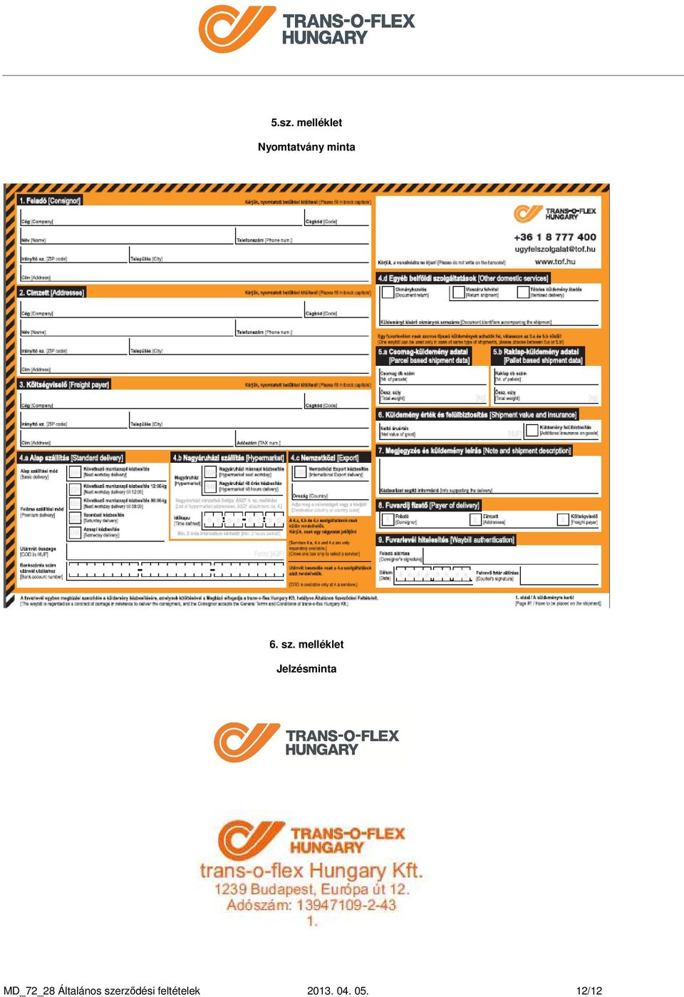 melléklet Jelzésminta MD_72_28