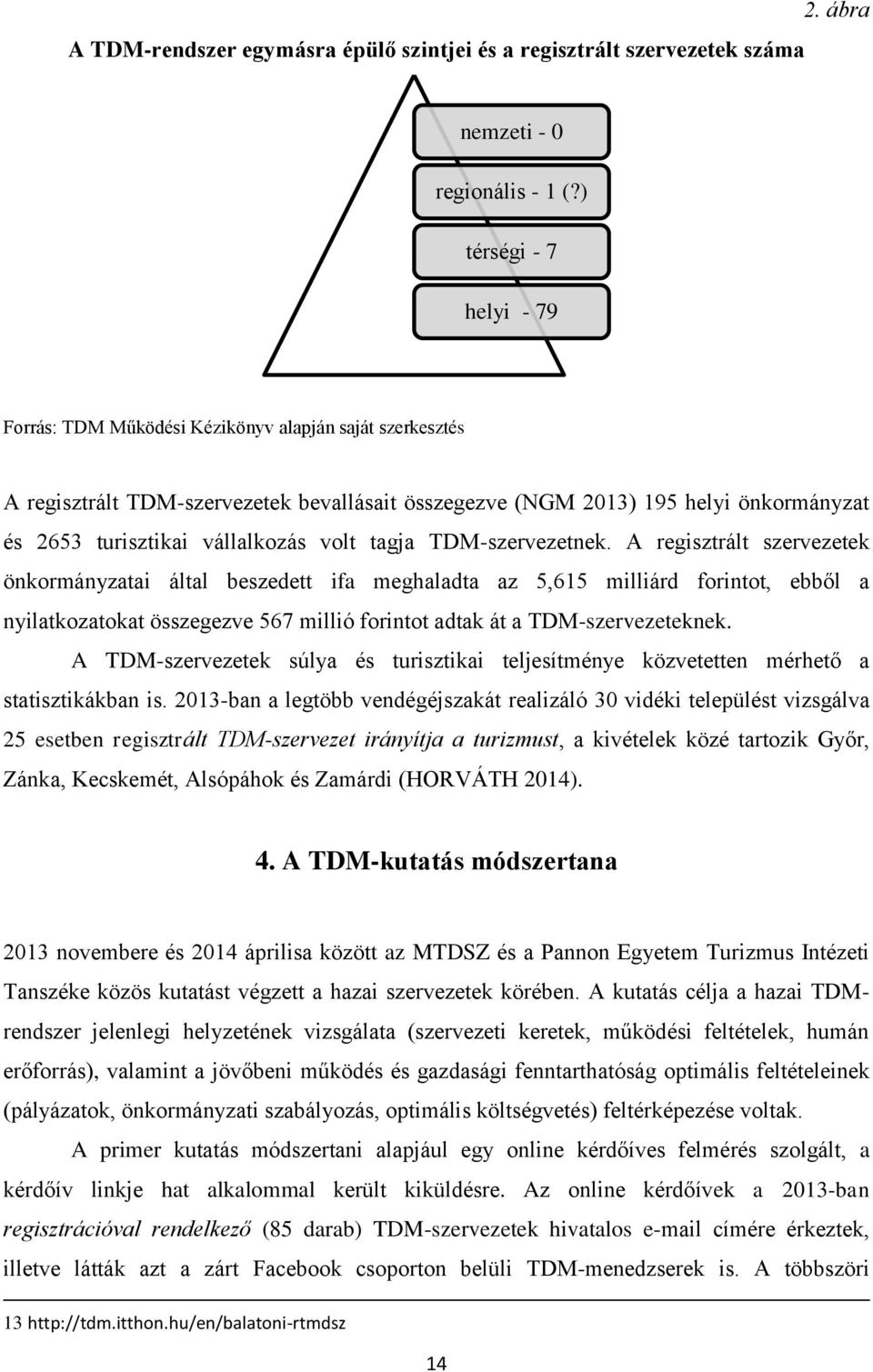 vállalkozás volt tagja TDM-szervezetnek.