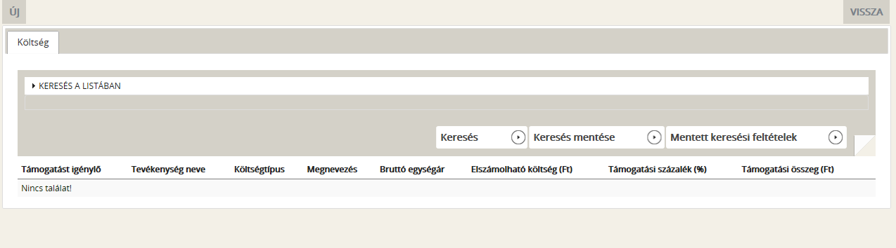 Előleg Ezen a felületen kell megadni, hogy a pályázó igényel-e előleget. A pályázati kiírás 5.1. pontja értelmében az előleg utalása egy összegben történik.