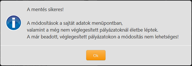 Például ha beállítjuk, hogy magánszemélyek vagyunk, akkor nem lesz tölthető a szervezet bejegyzésének helye.