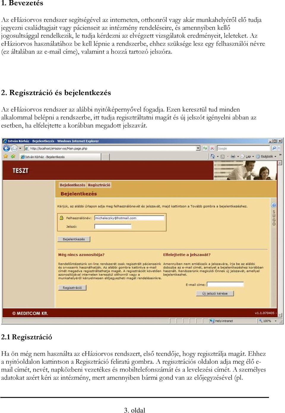 Webes előjegyzés Betegadminisztrációs rendszer - PDF Ingyenes letöltés