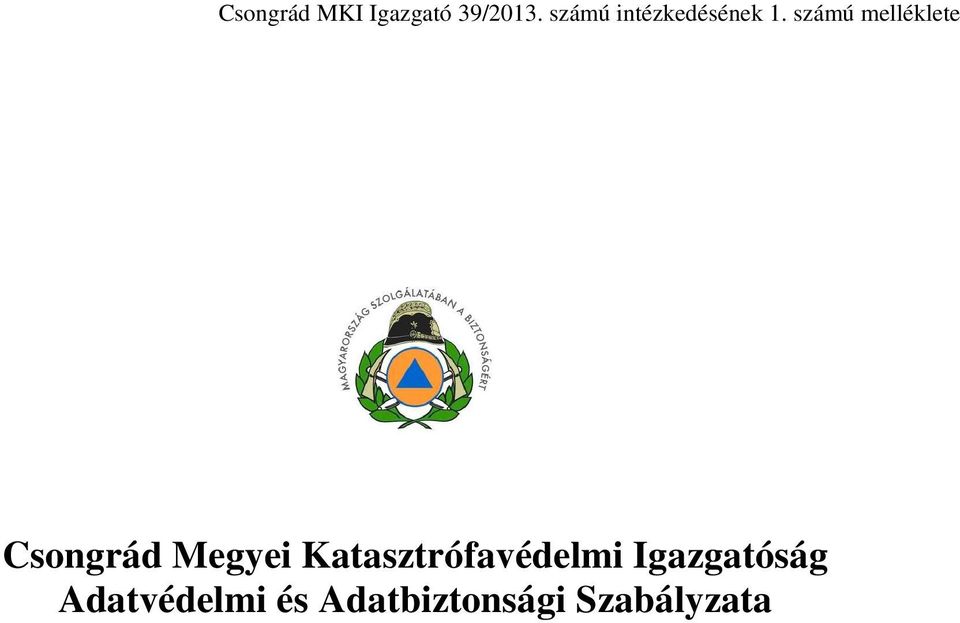 számú melléklete Csongrád Megyei