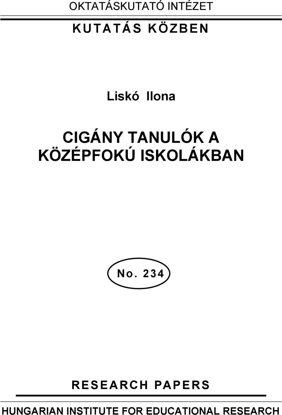 ISKOLÁKBAN No.