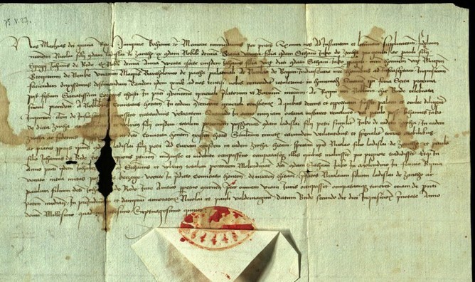 accordance of direction of Magnates regni of Kingdom of Hungary ( Diplomatikai levéltár, Q szekció, Gyűjteményekből P és R szekcióból és állagtalan fondok, Magyar nemzeti múzeumi törzsanyag, Q 10,