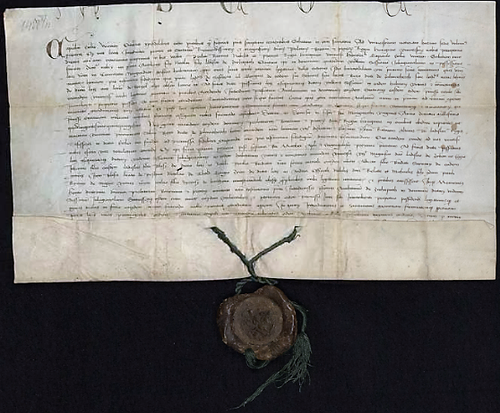 (Diplomatikai levéltár (Q szekció) Kincstári levéltárból (E) MKA, Neo-regestrata acta, Q 311/14040). 1450.
