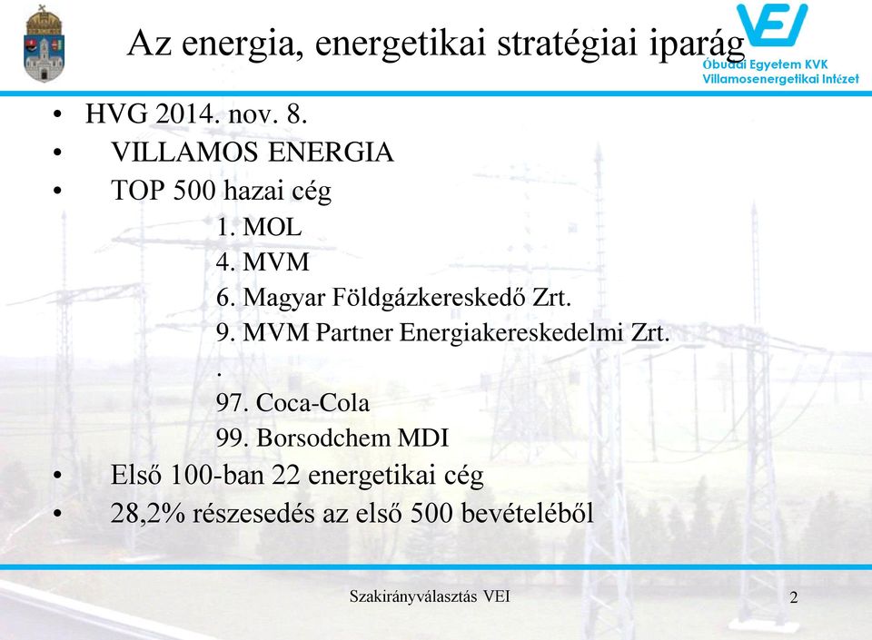 Óbudai Egyetem Kandó Kálmán Villamosmérnöki Kar. Villamosenergetikai Intézet  - PDF Free Download