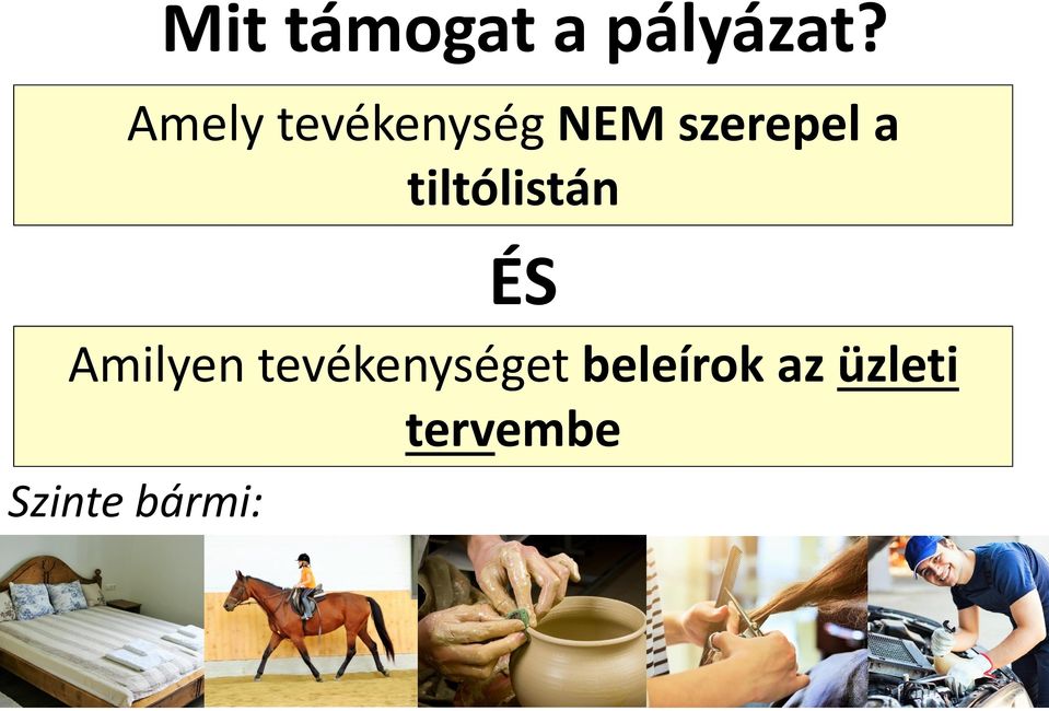 tiltólistán ÉS Amilyen