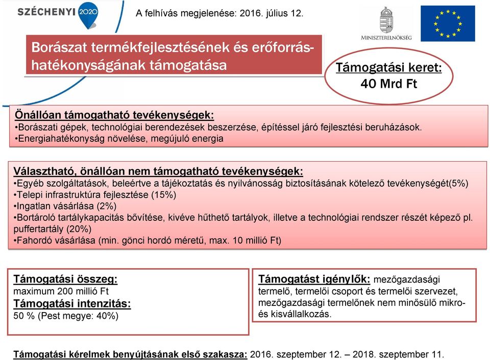 járó fejlesztési beruházások.