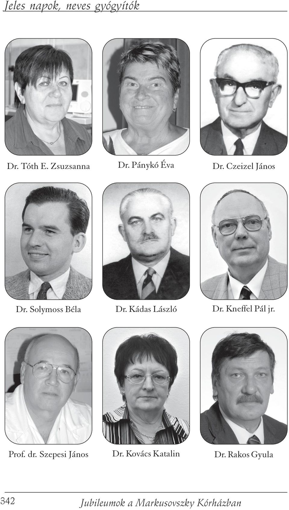 Kneffel Pál jr. Prof. dr. Szepesi János Dr.