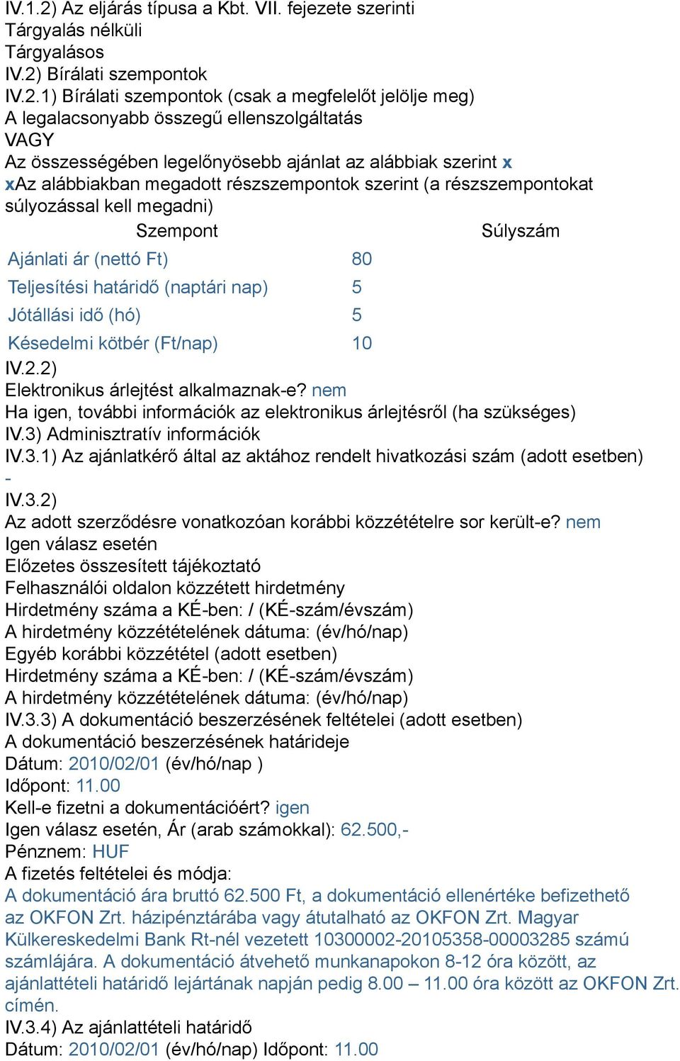 Bírálati szempontok IV.2.