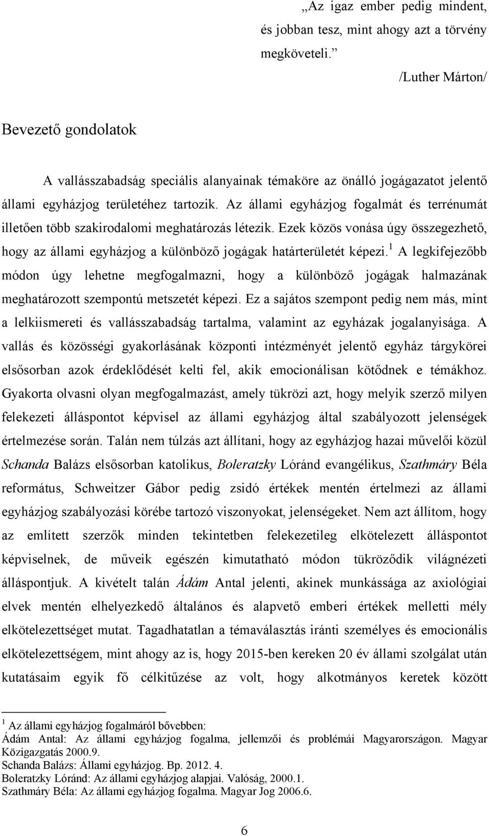 Az állami egyházjog fogalmát és terrénumát illetően több szakirodalomi meghatározás létezik. Ezek közös vonása úgy összegezhető, hogy az állami egyházjog a különböző jogágak határterületét képezi.