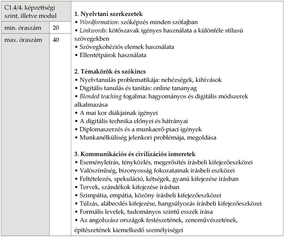 problematikája: nehézségek, kihívások Digitális tanulás és tanítás: online tananyag Blended teaching fogalma: hagyományos és digitális módszerek alkalmazása A mai kor diákjainak igényei A digitális