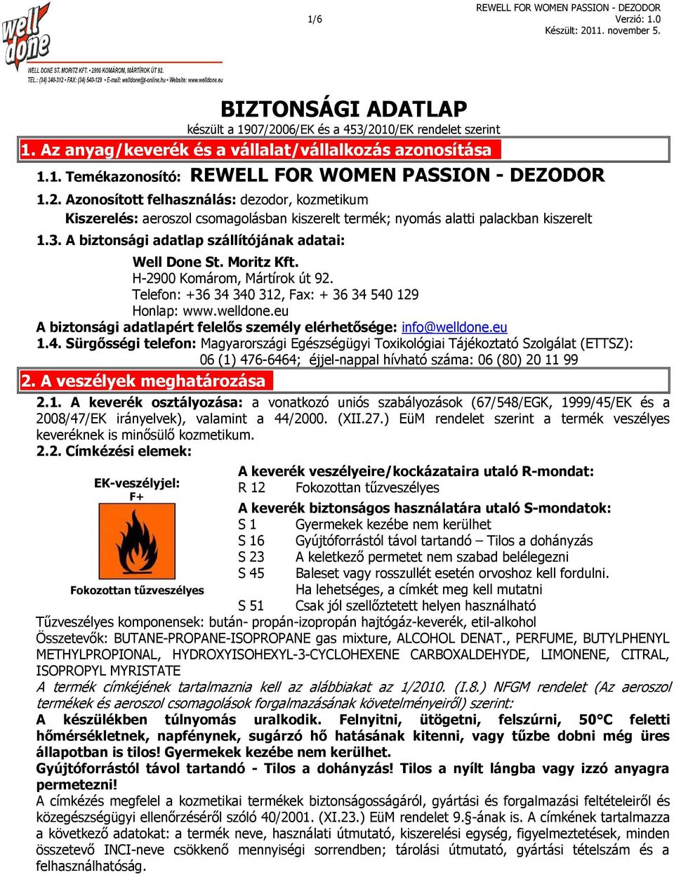 Moritz Kft. H-2900 Komárom, Mártírok út 92. Telefon: +36 34 