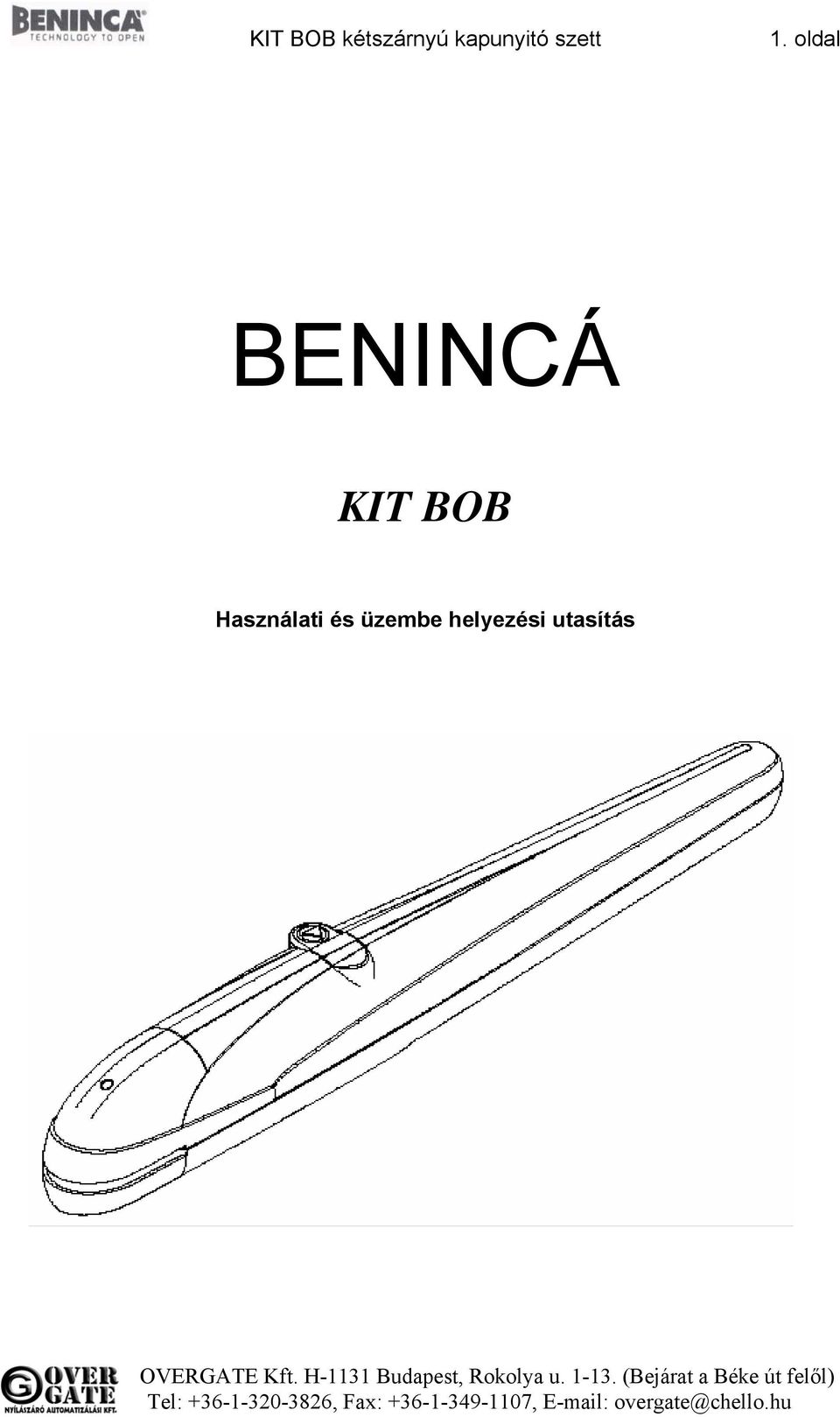 oldal BENINCÁ KIT BOB