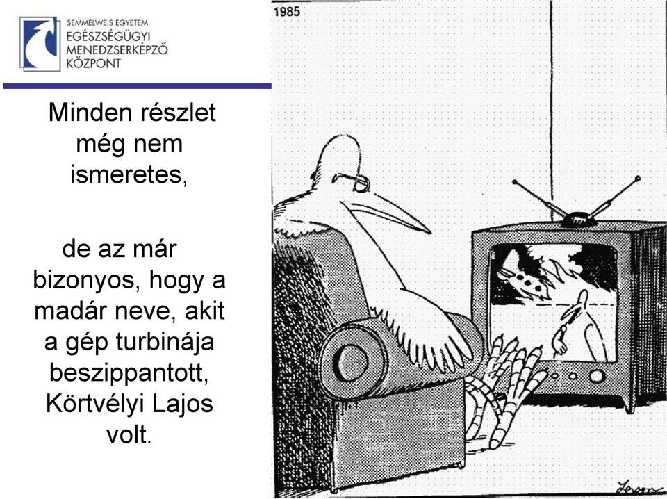 hogy a madár neve, akit a gép