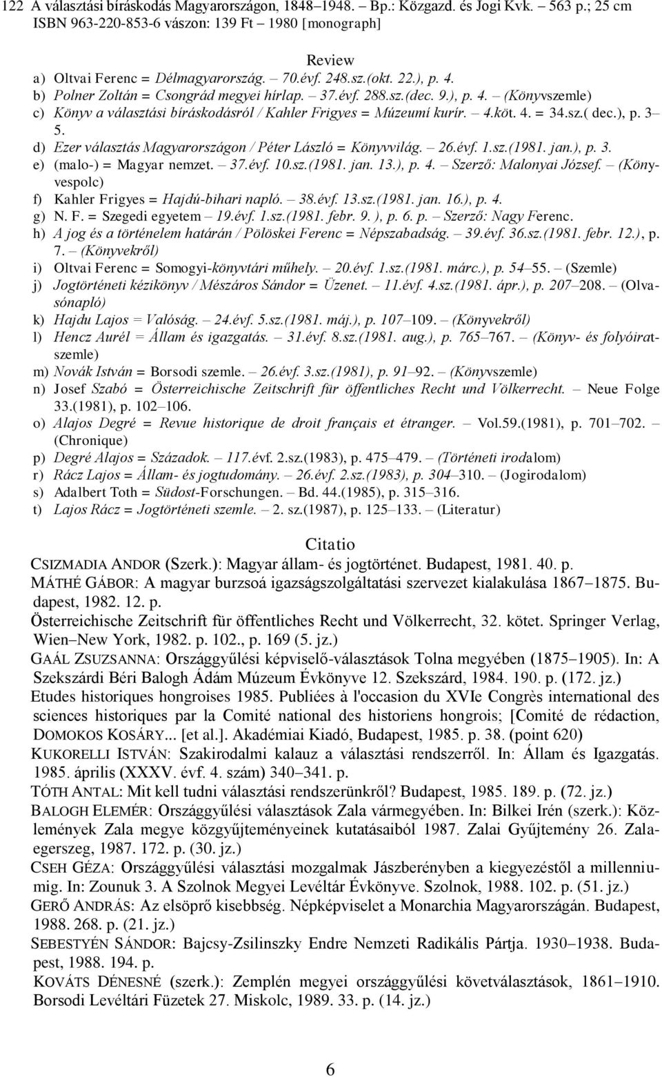 Prof József Ruszoly s Most Important Results in Scientific Literature ( )  Selected Bibliography with the List of Known Citations and Reviews - PDF  Free Download