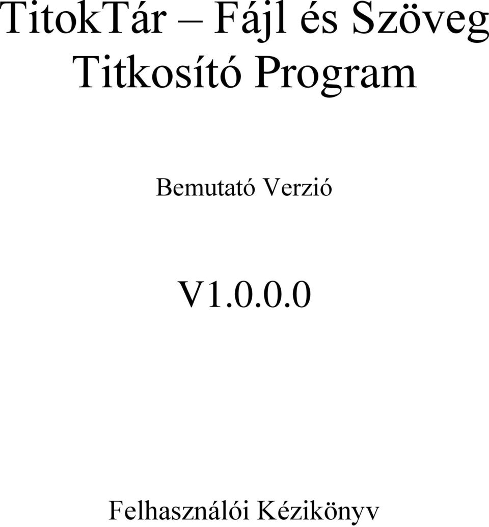 Program Bemutató